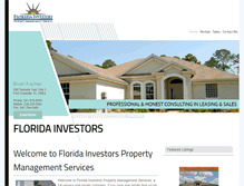 Tablet Screenshot of floridainvestorspropertymanagement.com